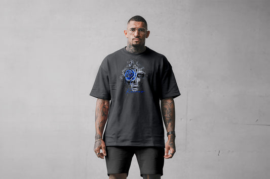Kairos signature blue rose lady face (Oversized fit)