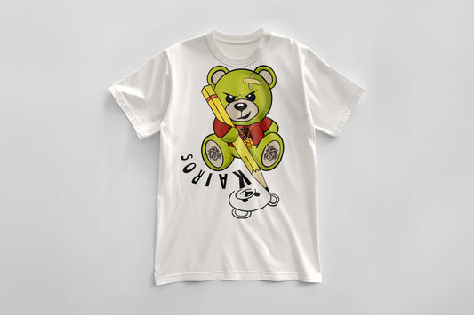 Kairos-green-teddy-drawing-signature